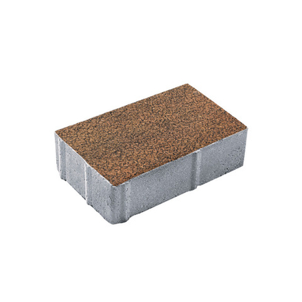 Тротуарная плитка ПРЯМОУГОЛЬНИК 300х200 мм - Листопад гранит Саванна