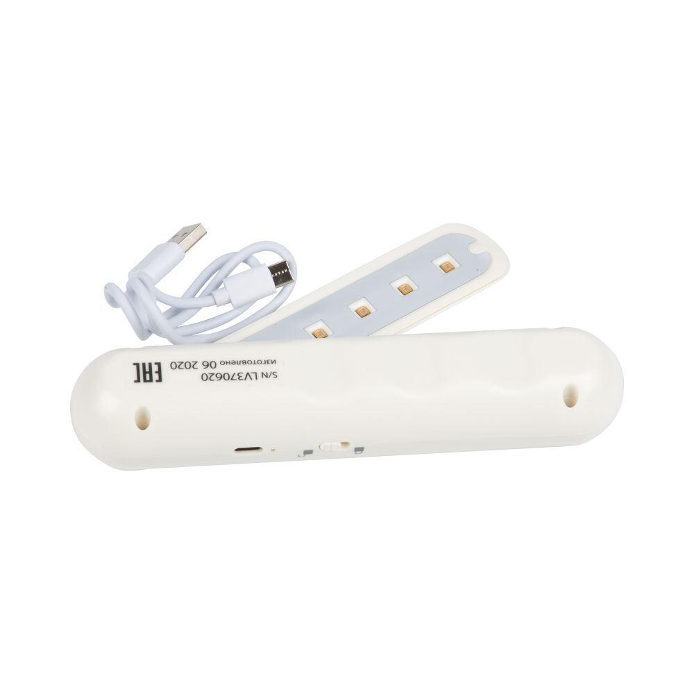 UGL-C10A-3W-UVСB WHITE Светильник ультрафиолетовый светодиодный компактный. Без озона. 275 нм. Корпус белый. ТМ Uniel