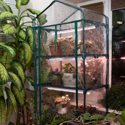 Теплица GREEN APPLE GA-House-5 со светильниками в комплекте 5 ярусов 1930х690х490 мм | GREEN APPLE