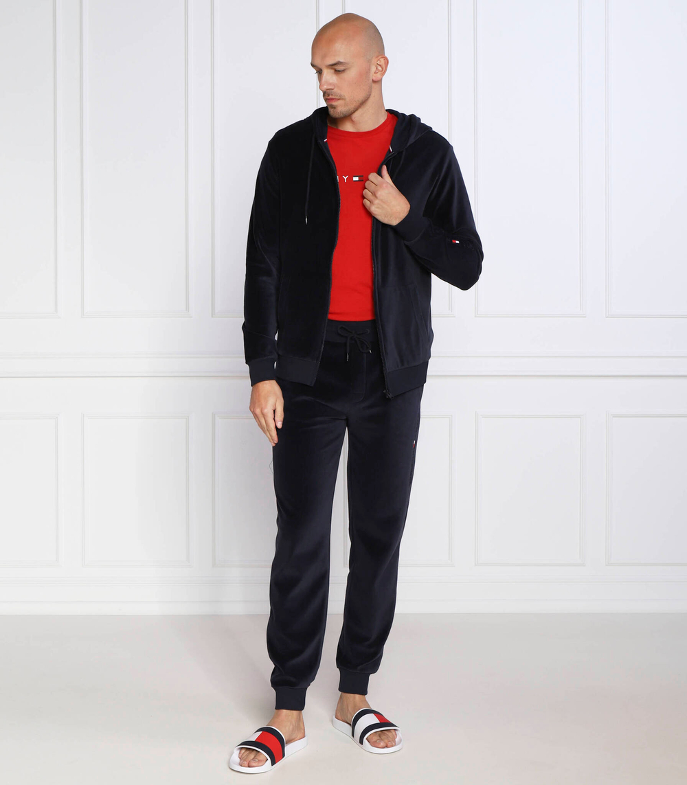 Худи velour Tommy Hilfiger - темно-синий(UM0UM02671)