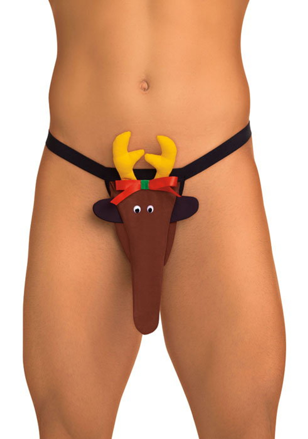 Мужские стринги с оленем (Размер: S-M-L) (Цвет: коричневый)