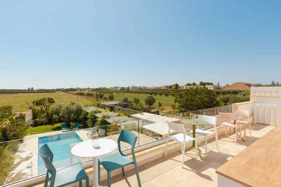 Стул с подлокотниками Trill бирюзовый