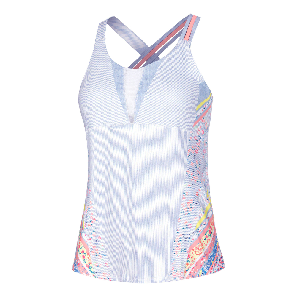 Женская теннисная майка Lucky in Love Liberty In Love With Bra Tank Top Women - Light Blue, Multicoloured