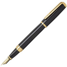Перьевая ручка Waterman Exception, цвет: Slim Black GT, перо: F/M