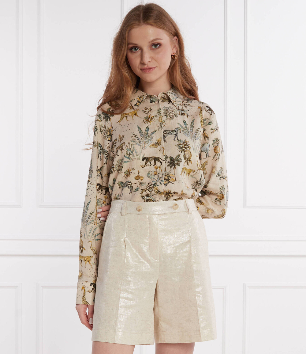 Льняная рубашка RIANI - бежевый(445760-4257)