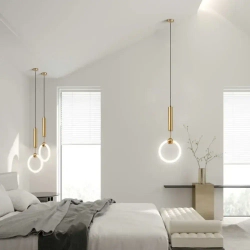 Светильник подвесной потолочный светодиодный, 4000К, 24ВТ, бронзовый