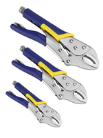 Клещи зажимные, с фиксатором, 3 шт. Клещи зажимные, набор 5,7,10 дюймов.