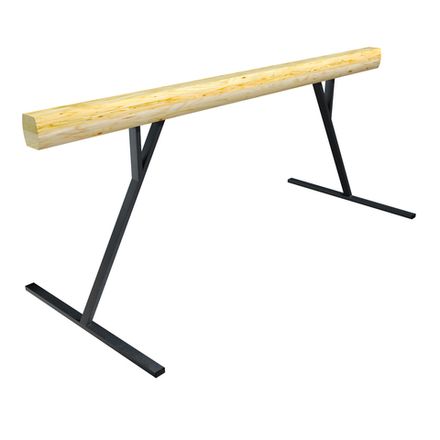 Бревно гимнастическое L=3000 на высоких металлических опорах ОС-13849