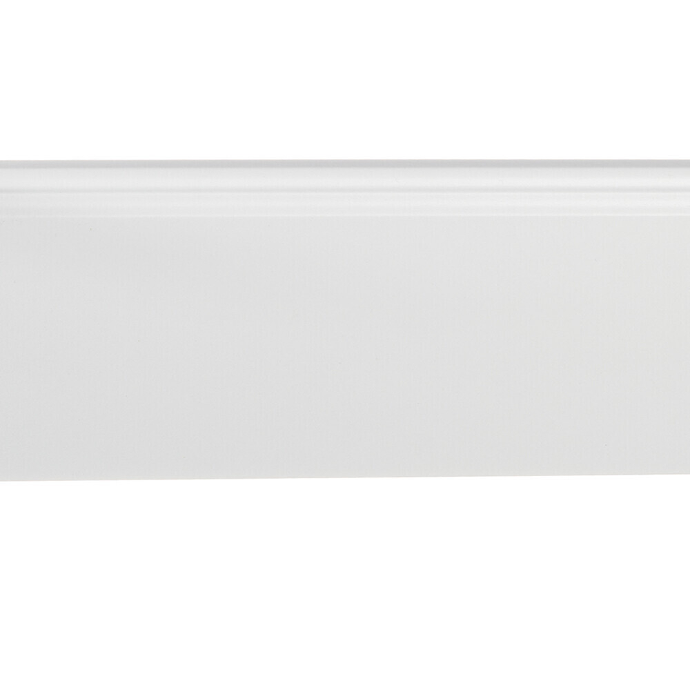 Плинтус МДФ Cosca Décor AP07 белый 80х16х2400 мм под покраску фигурный
