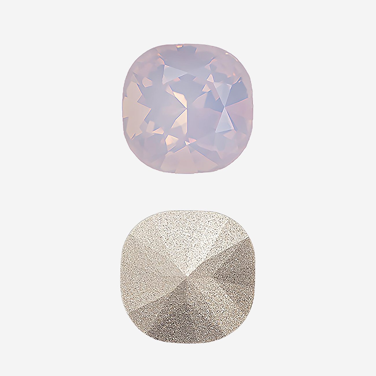 Кристалл Кушон (Сushion), оттенок "Розовый Опал"/"Rose Water Opal", 12мм