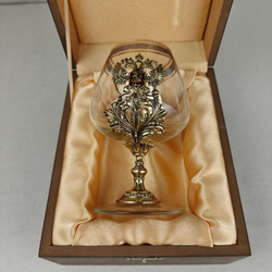 Бокал для коньяка "Россия" в футляре VIP