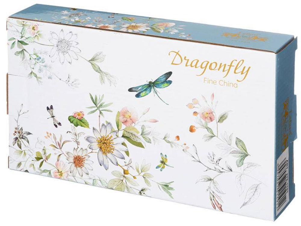 Блюдо с ручками "Стрекоза" 24*14,5*4,5см