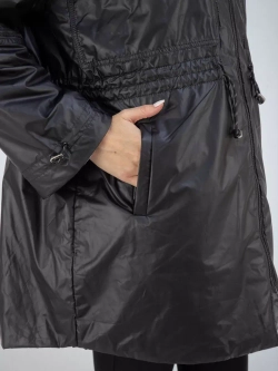 Плащ осенний с мехом оверсайз пальто двухсторонний