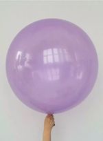 S шар гигант 24"/60 см кристалл прозрачный фиолетовый (БГ-90)