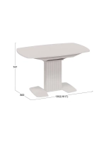 Стол кухонный Кашемир 130(162)х80х75 см