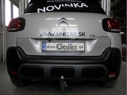 Фаркоп оцинкованный Galia C073C для Citroen C3 Aircross 2018-(паспорт и сертификат в комплекте)(без электрики)
