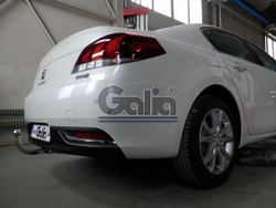Фаркоп оцинкованный Galia P043A для Peugeot 508 седан 2011-(паспорт и сертификат в комплекте)(без электрики)