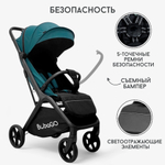 Прогулочная коляска Bubago Luna синий