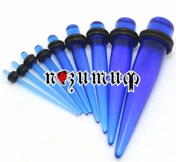 Растяжка акриловая прямая (синяя/прозр)