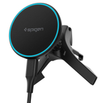 Автодержатель с беспроводной зарядкой на дефлектор Spigen EV15MAQ MAGNETIC Magsafe 15W QI2 BLACK
