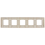 SKANDY Рамка 5-местная SK-F05Sa песочный IEK