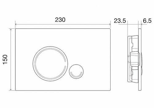 Клавиша смыва BelBagno Sfera BB014-SR-BIANCO Белая