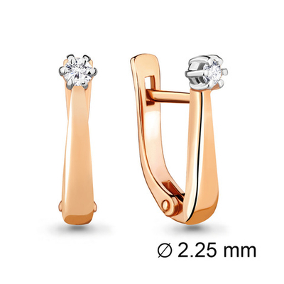 941735к Серьги из Золота с бриллиантами