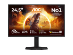 Монитор Игровой 24,5" AOC 25G4SXU/01 IPS 1920x1080 310Hz 1ms 400cdm 1000:1 2xHDMI 1xDP HAS Черный