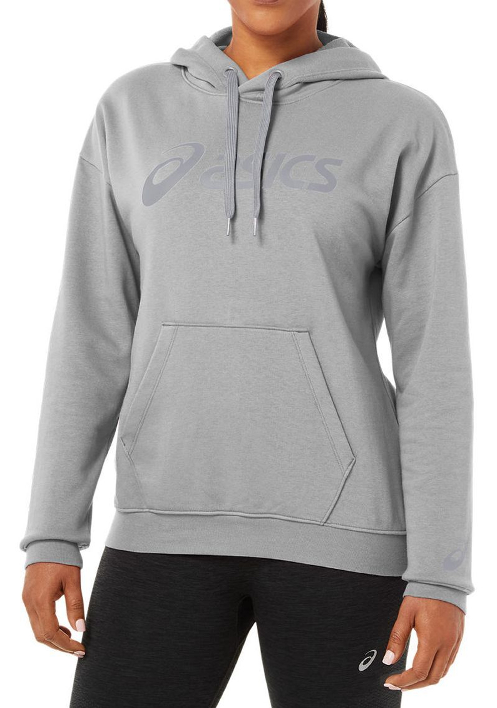 Женская Кофта теннисная Asics Big Asics OTH Hoodie W - glacier grey/piedmont grey