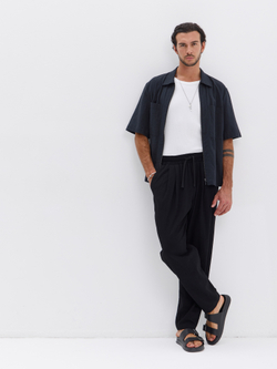 Штаны хлопковые с защипами