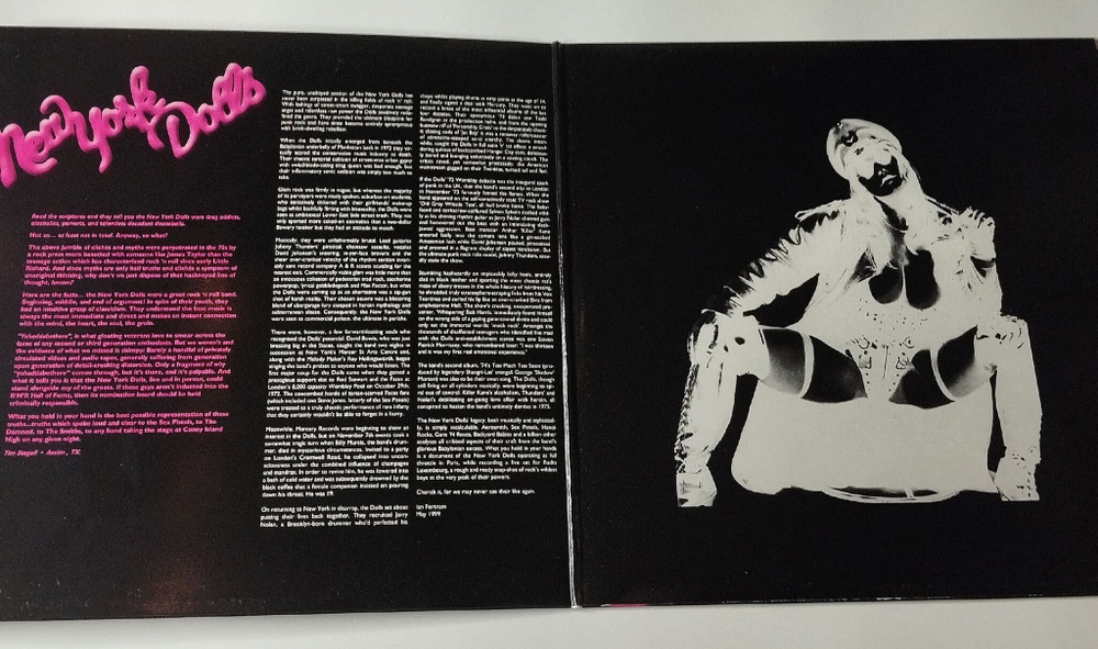 Винтажная виниловая пластинка LP New York Dolls Live In Concert (Paris 1974) (Italy 2003)