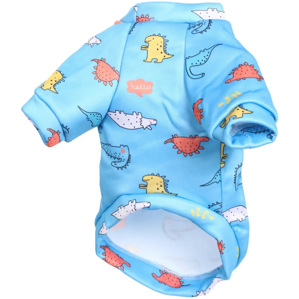 Кофта - толстовка для мелких пород собак «BRO Style», принт динозаврики, р L