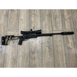 ДТКП закрытого типа RD SM43 для карабина Сайга, (.223Rem, 5,45х39, М24х1,5 правая) Титан, Русский дракон