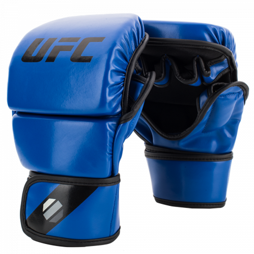 UFC Перчатки MMA для спарринга 8 унций синие S/M