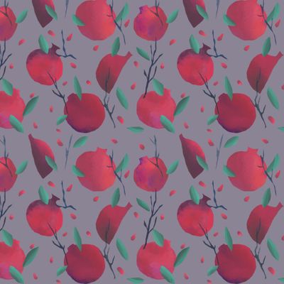 Гранаты на сером