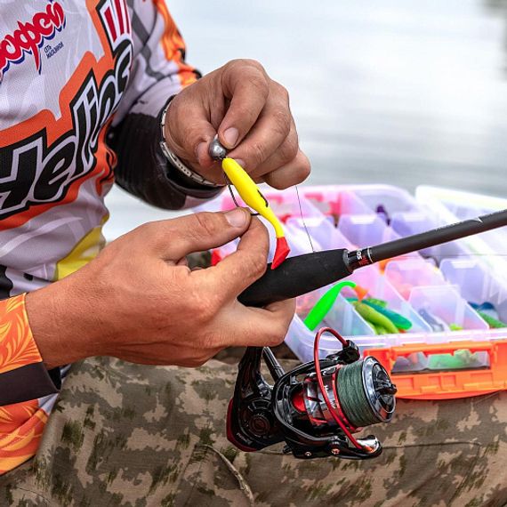 Виброхвост несъедоб. Vigor 3,75&#39;/9.5 см Yellow RT 100шт. (HS-6-038-N) Helios