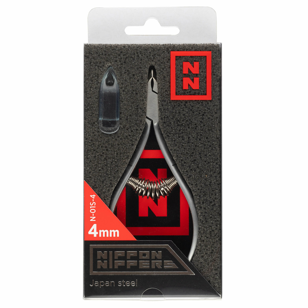 Nippon Nippers Кусачки для кутикулы лезвие 4мм спиральная пружина (NN_N-01S-4)