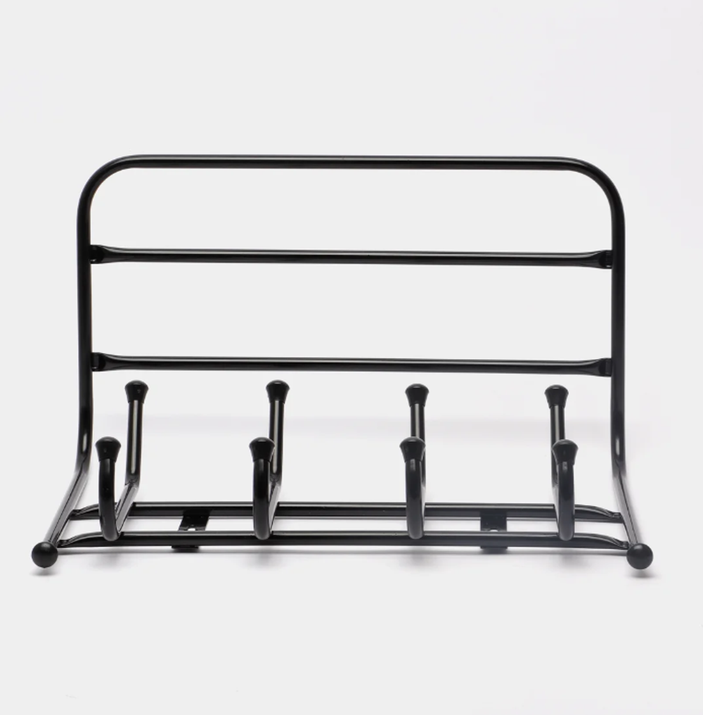 Вешалка настенная металлическая с полкой, усиленная, 6 крючков