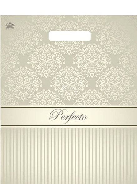 Пакет 37*30см (90мк) с вырубной ручкой "Перфекто Бежевое серебро" ПВД