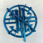 Подставка для дракона, шарнирных, гибких фигурок и игрушек, мерцающая синяя, 3D печать