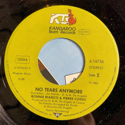 Винтажная виниловая пластинка LP Bonnie Bianco and Pierre Cosso Stay, No Tears Anymore (Germany 1987) 7 дюймов, 45 RPM, Single