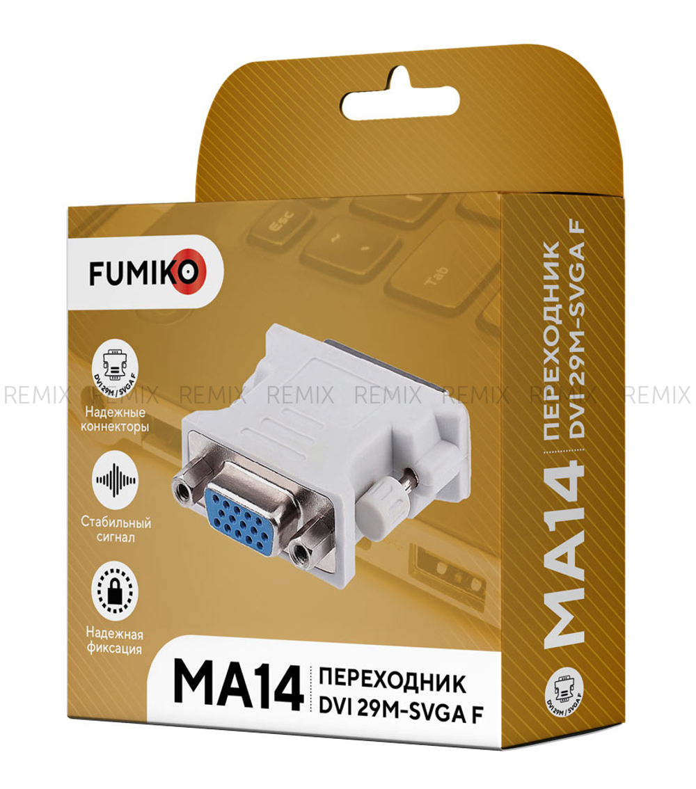 Переходник FUMIKO MA14 DVI 29M / SVGA F