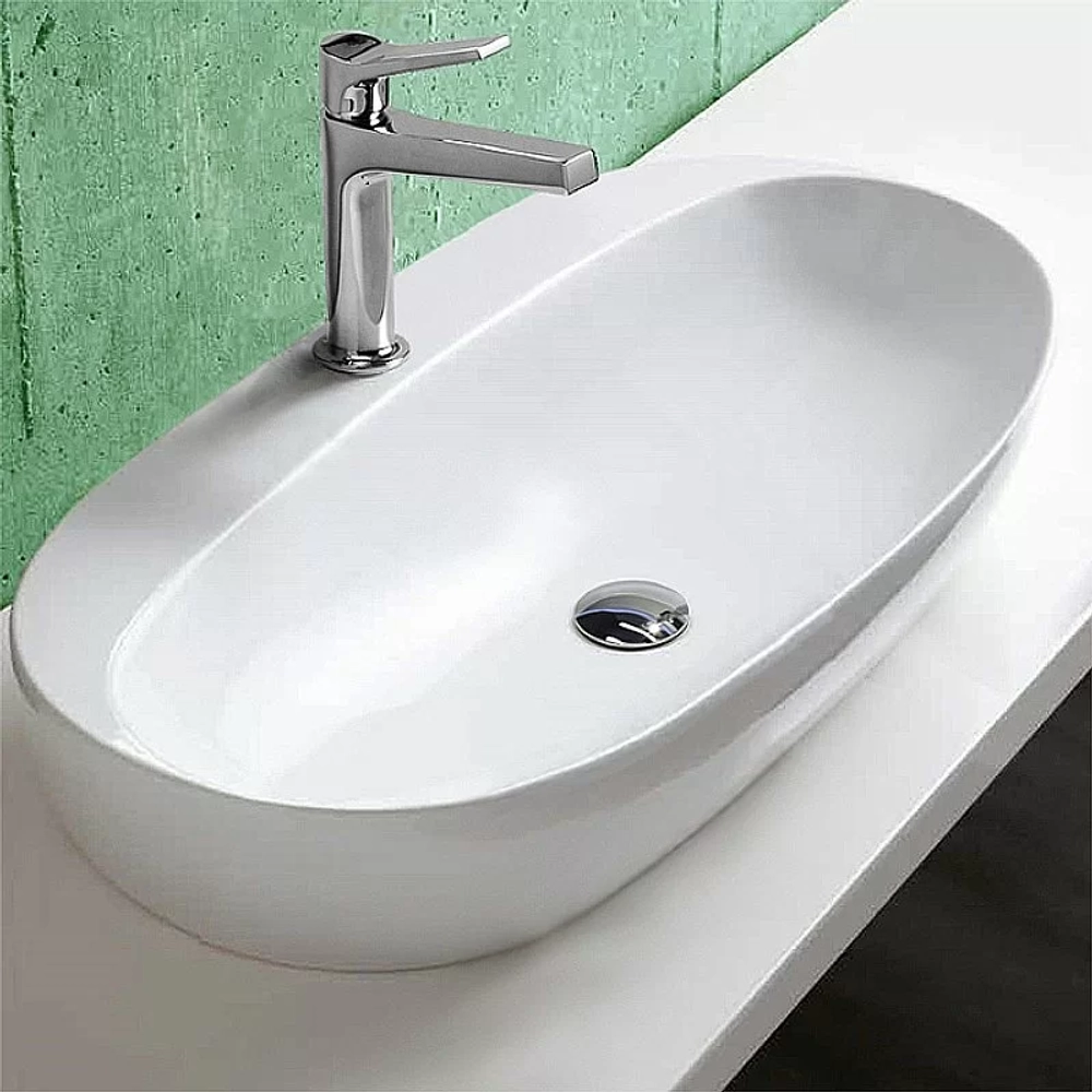 Раковина накладная Azzurra Elegance 70 ECI70M bi*1 белая