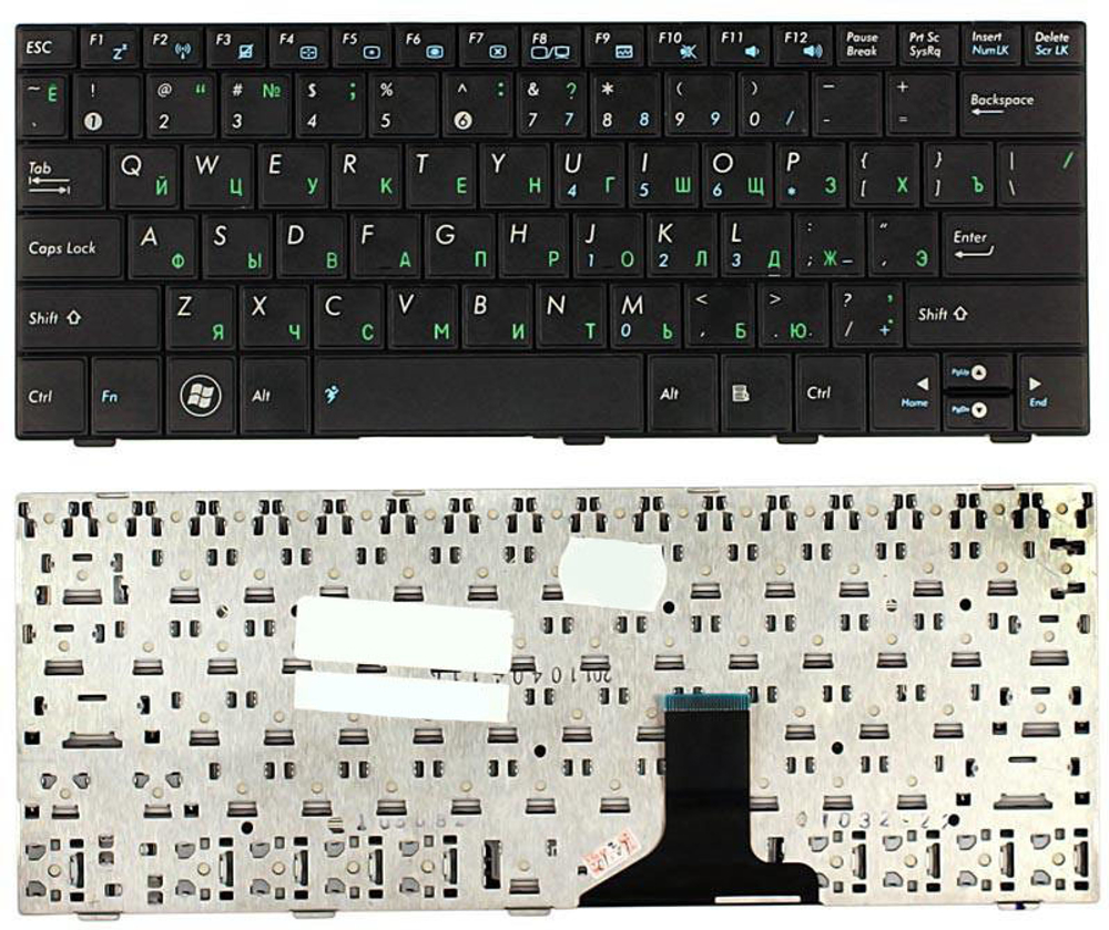 Клавиатура для ноутбука Asus Eee PC 1005HA 1008HA 1001HA 1001px черная