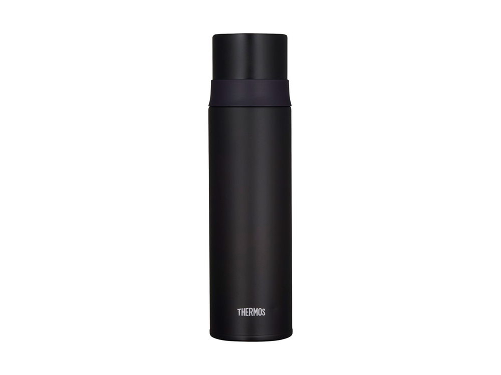 Термос для напитков THERMOS FFM-501 MTBK 0.5L, нержавеющая сталь, с откидным механизмом, крышка-чашка, чёрный