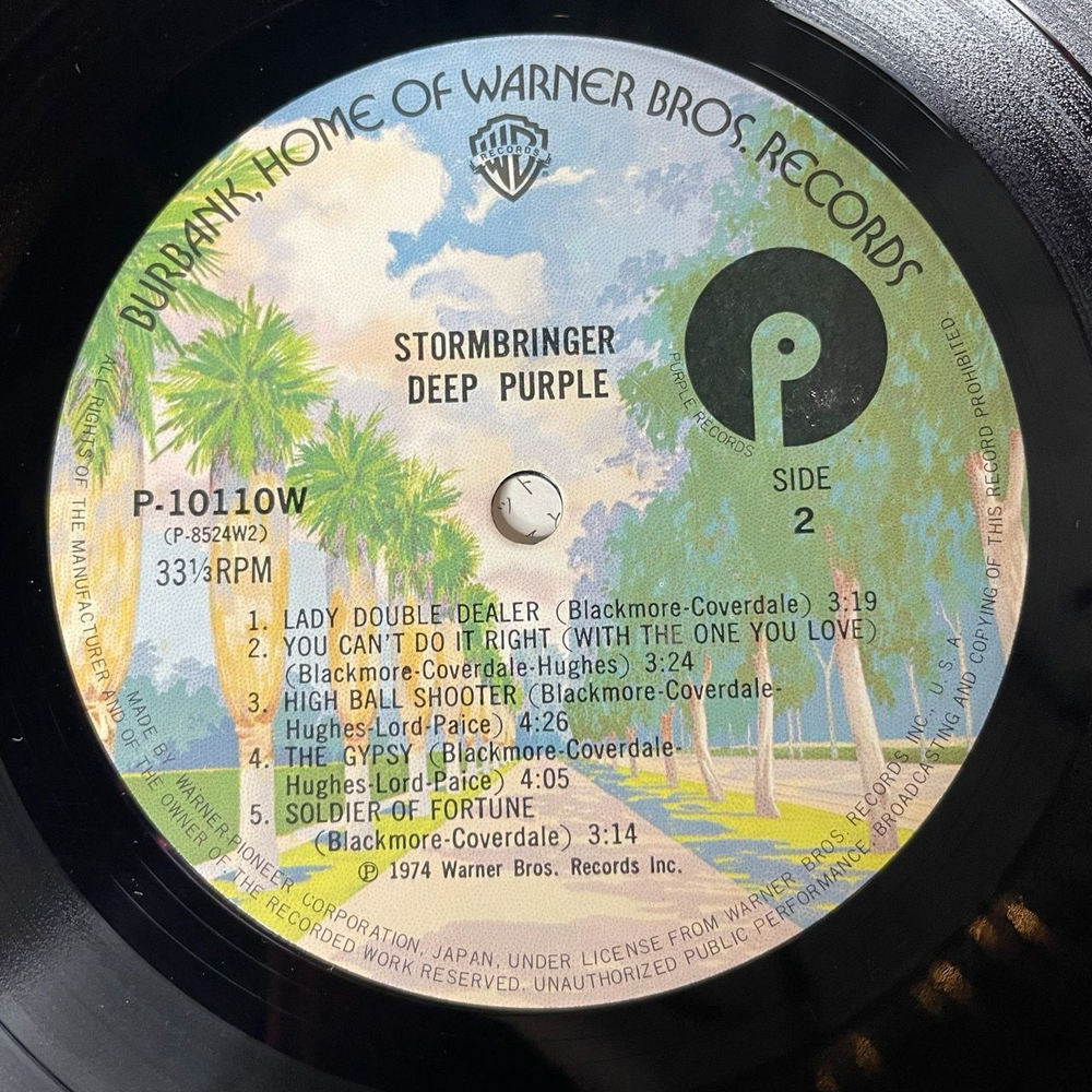 Винтажная виниловая пластинка LP Deep Purple Stormbringer (Japan 1976) (No Obi) Holy Man