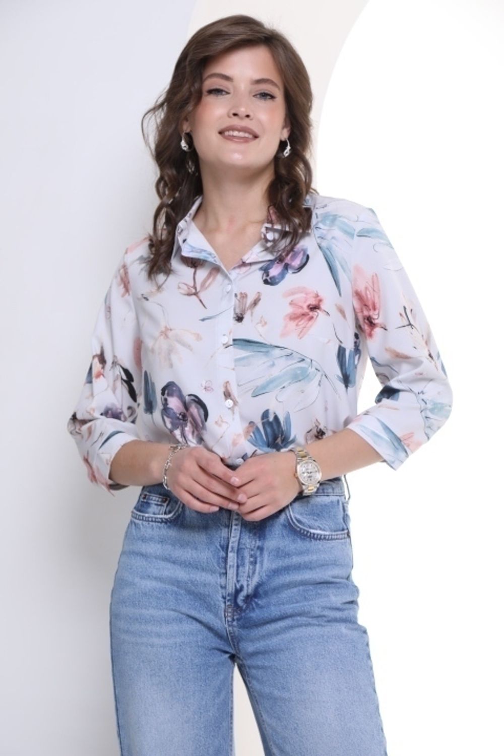 Рубашка Стиль Жаклин (акварель, нью) Diolche