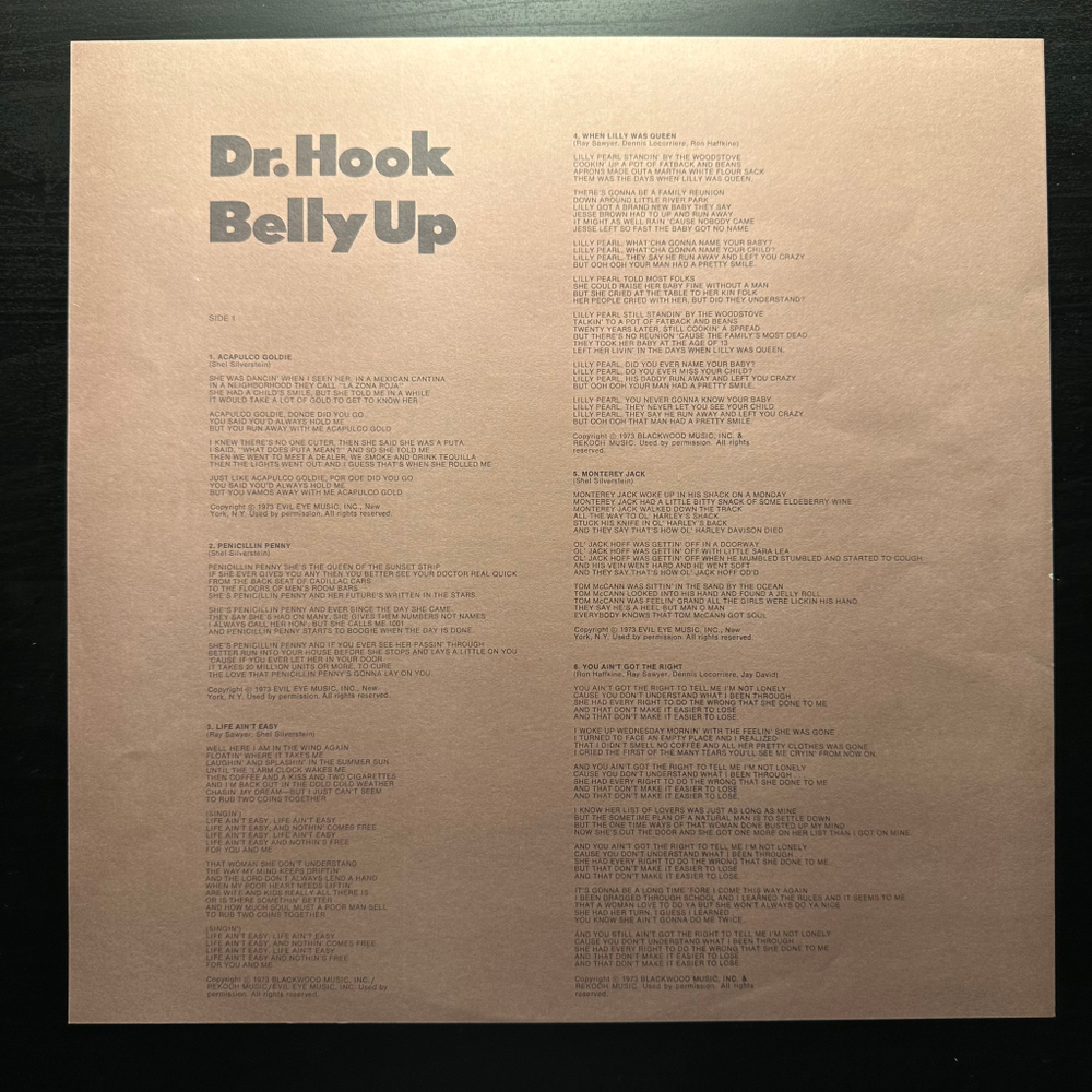 Dr. Hook & The Medicine Show - Belly Up (США)