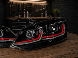 Новые Bi-LED фары Volkswagen Polo в стиле Golf 7.5 GTI (2010–2020)