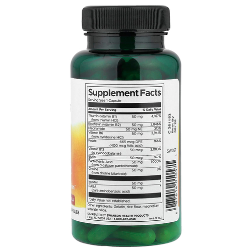 Swanson, Balance B-50 Complex, 100 капсул